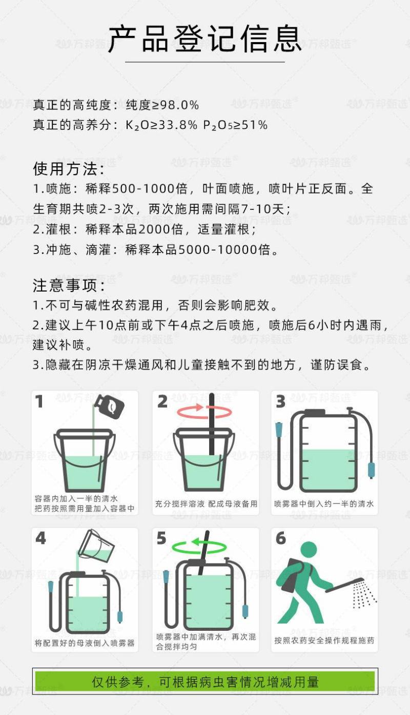 国光甲润尔钾磷酸二氢钾润尔甲花肥营养土肥有机肥叶面肥