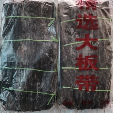 去尾海带板:TJ60公分小板菜.宽厚黑.无黄无杂压缩铺平