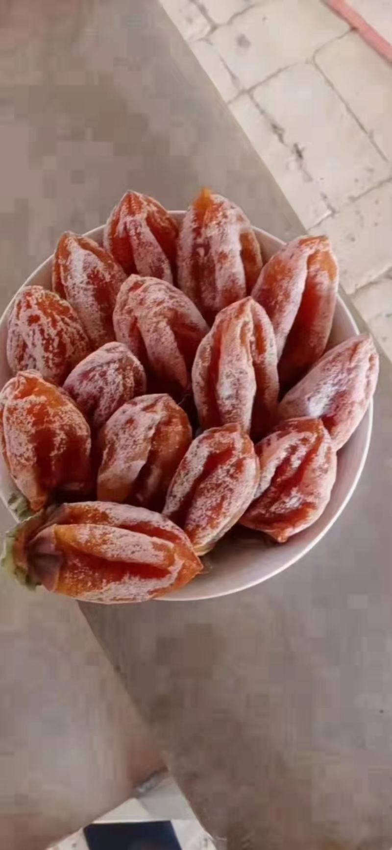 正宗陕西富平柿饼自然挂霜糖心大饼假一赔十支持各平一件代发