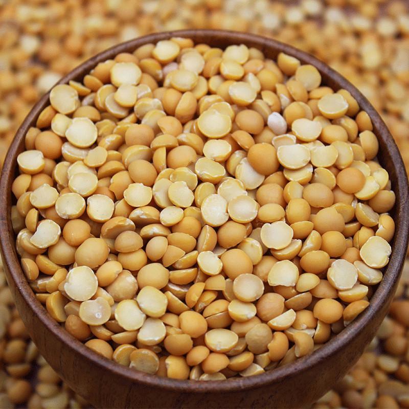新去皮黄豆瓣5斤农家自产脱皮新鲜干豌豆粒瓣豌豆黄糕原