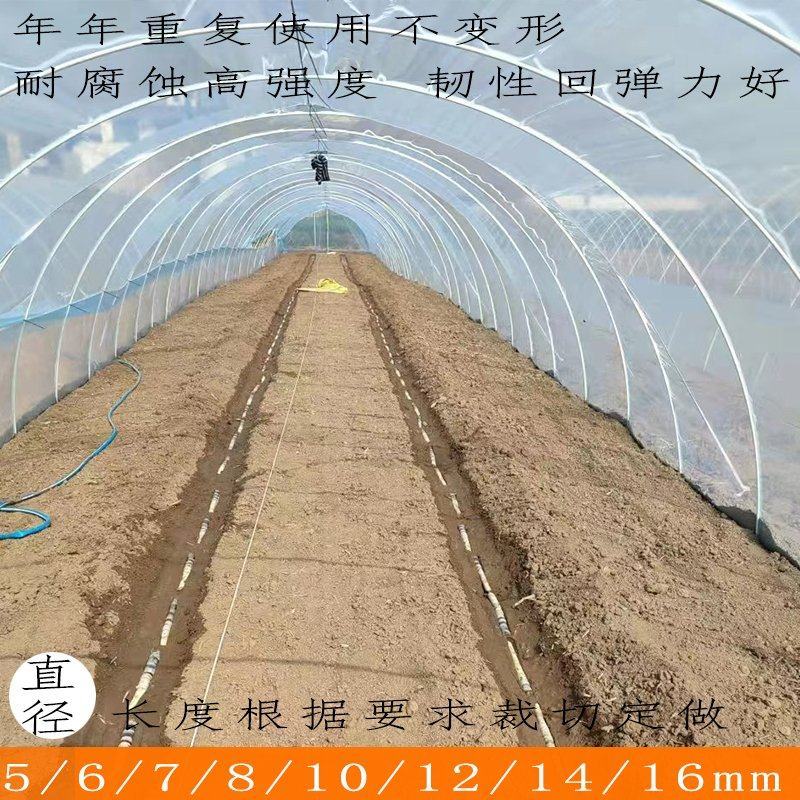 玻璃纤维杆小拱棚撑杆拱棚杆骨架