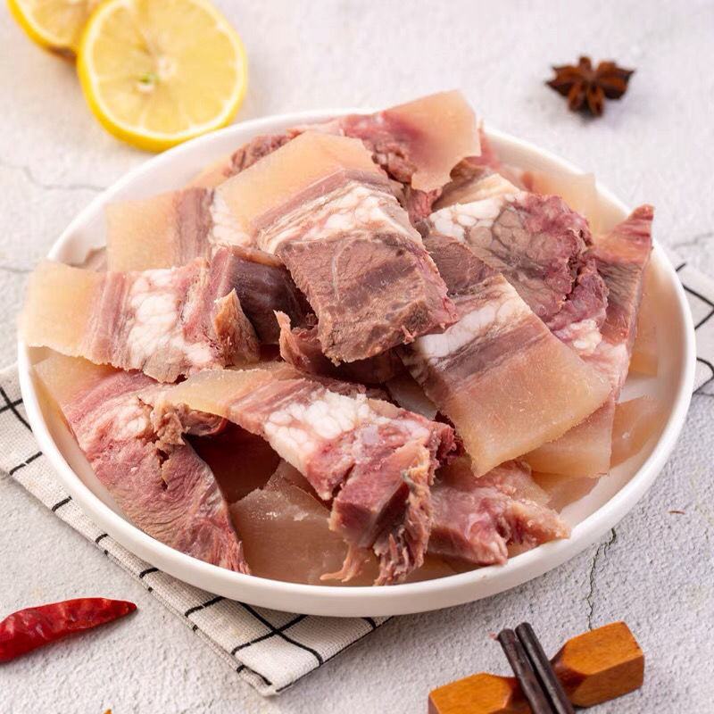 【八斤装】牛头肉批发八分熟带皮精修牛脸肉新鲜牛肉散养农家
