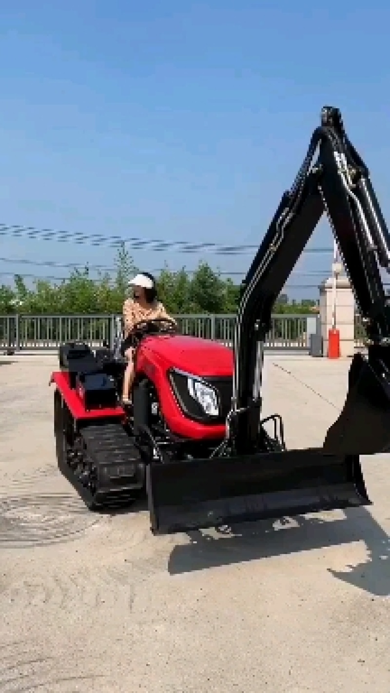 大棚果园山地用履带式旋耕机家用小型农田管理机