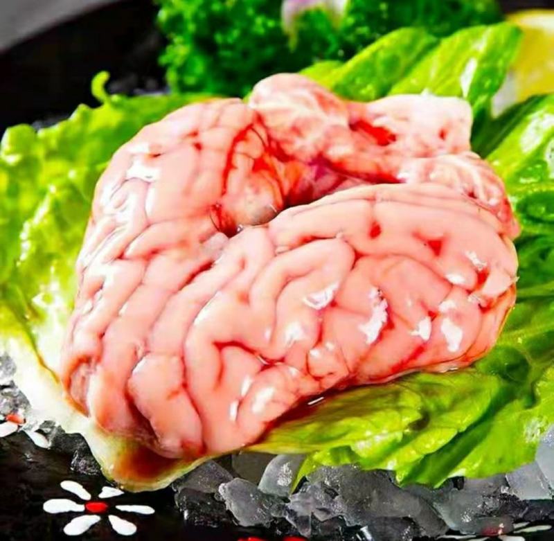 农家猪脑花新鲜猪脑髓火锅烧烤食材保质保量包邮