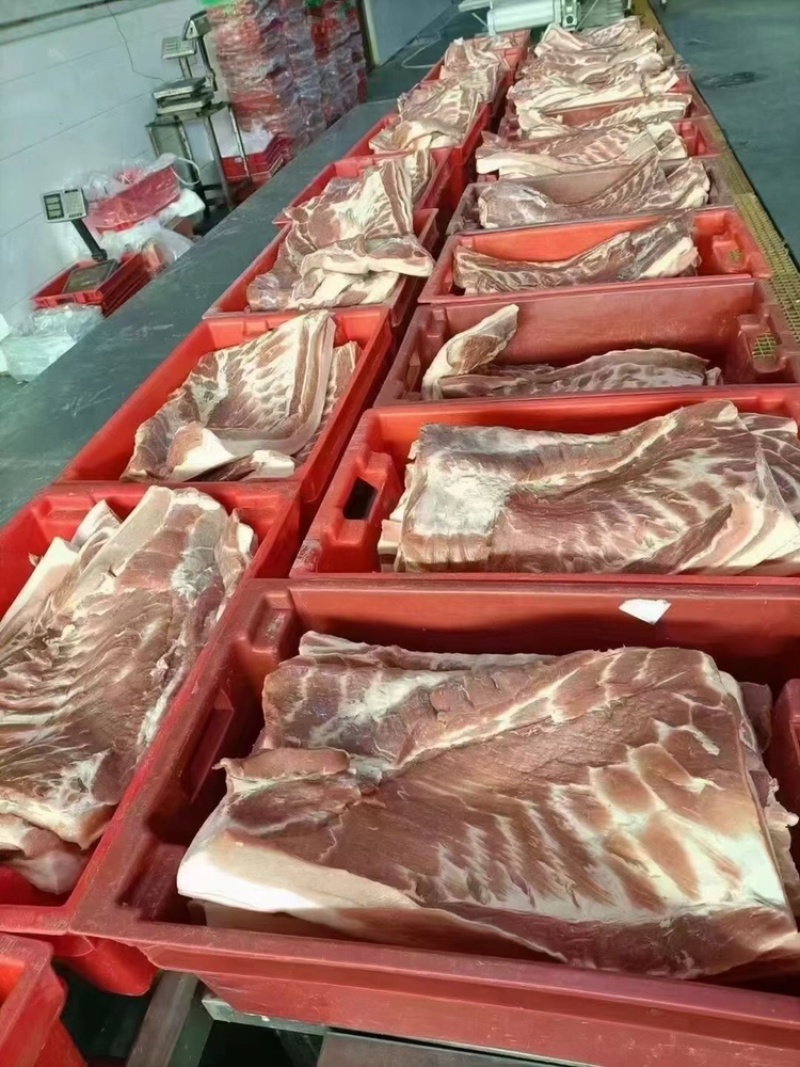 一级带皮大五花饭店酒店食材批发零售厂家一手货源量大优惠