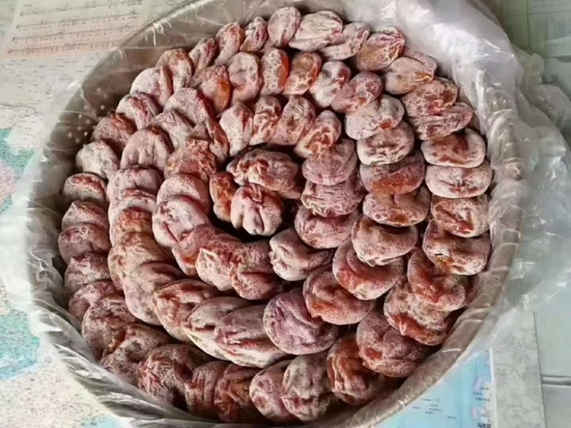 果味伊富平霜降柿饼吊柿陕西特产