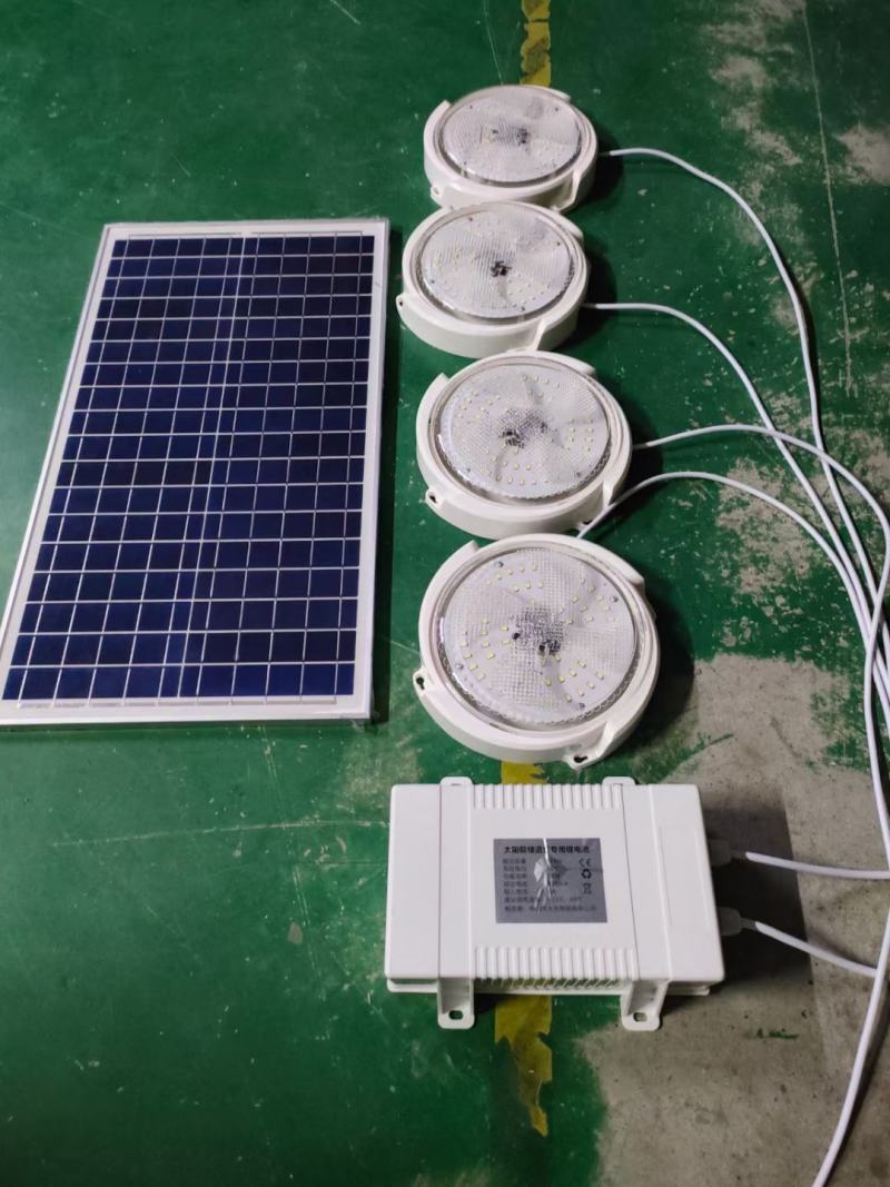 太阳能灯家用室内吸顶灯超亮大功率阳台走廊过道房间客厅灯照