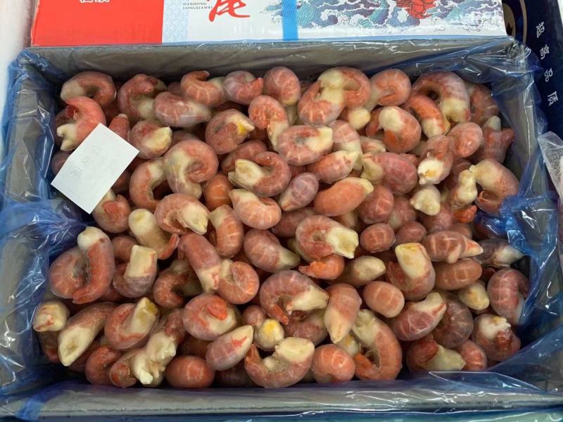 精品龙虾尾，冰衣薄，毛重9.7净重4.8斤，规格齐全。