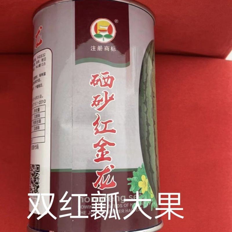 硒砂红金龙西瓜种子双红金城五号西瓜种子口感好易管理整齐