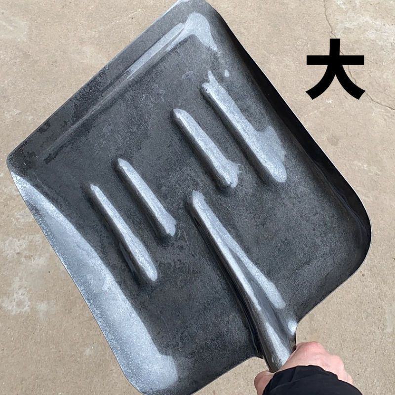 铲粪大铁锹大号特大号锰钢平头加宽铁锨养殖清粪锹铲头俄式大