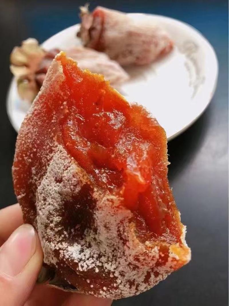 陕西富平柿饼流心独立小包装糖心霜吊柿饼，一件也是批发价