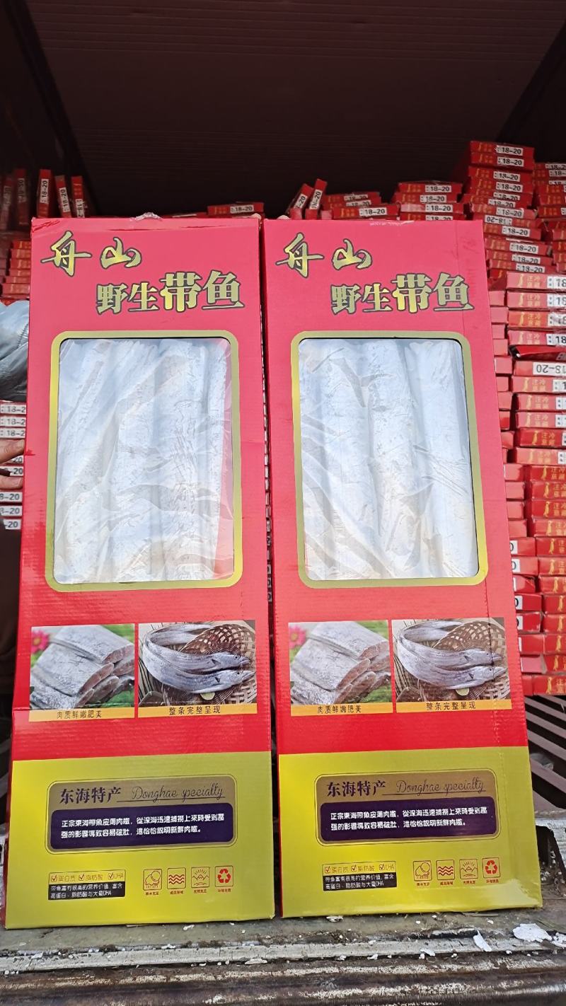 国产带鱼，天窗礼盒，质量保证，量大从优，一件6斤左右