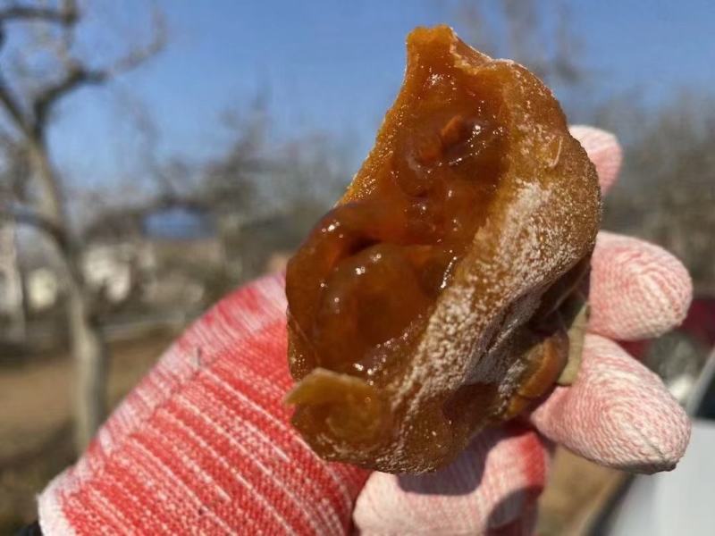 特级流心吊柿饼独立包装2022新富平霜降柿子饼整箱