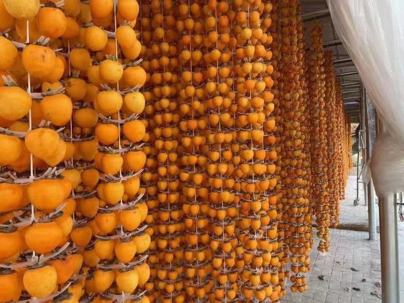 特级流心吊柿饼独立包装2022新富平霜降柿子饼整箱