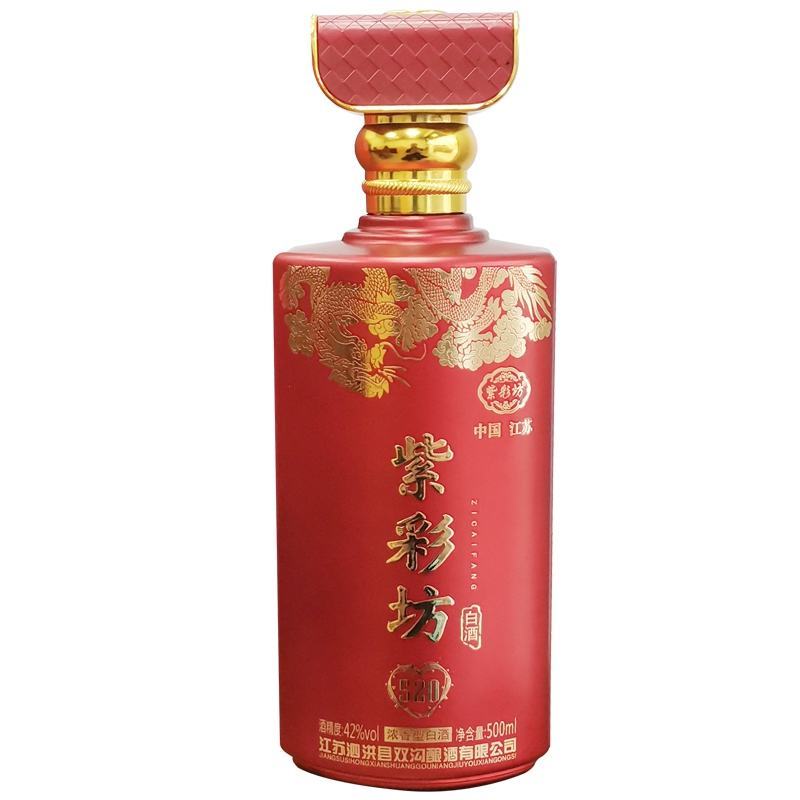 双沟紫彩坊520浓香型白酒42宿迁双沟500ml×6