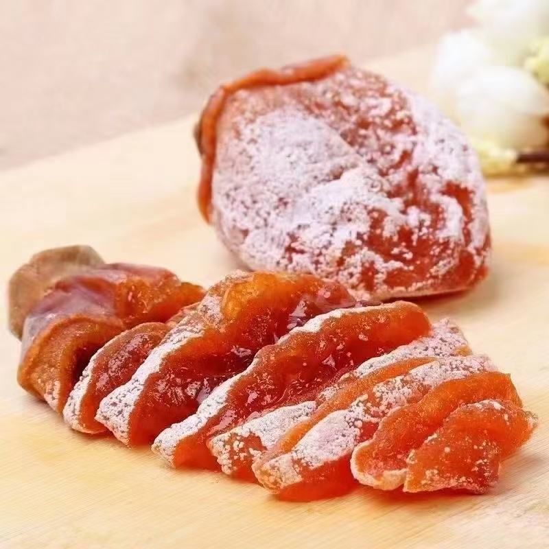特级流心吊柿饼独立包装2022新富平霜降柿子饼整箱