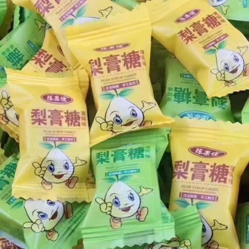 梨膏糖地摊展会货源批发散装手工梨膏糖