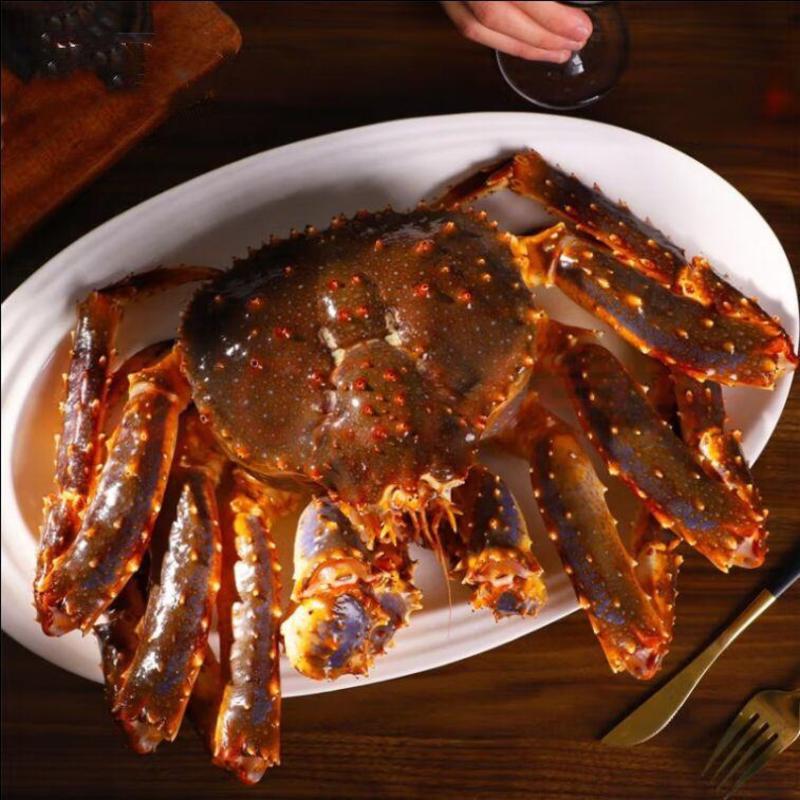 帝王蟹海鲜鲜冻水产特大螃蟹3-10斤冰鲜生冻超大皇帝蟹顺
