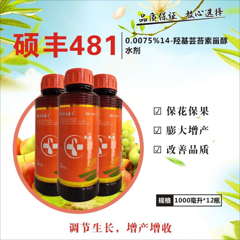 481硕丰14-羟基芸苔素甾醇解药害保花保果调节剂