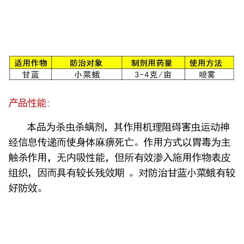 山东百农思达5%甲氨基阿维菌素苯甲酸盐杀虫剂10克