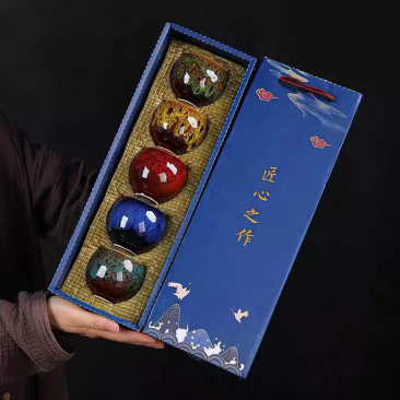 一款火爆五行茶杯，很适合送礼，加礼盒高端大气。