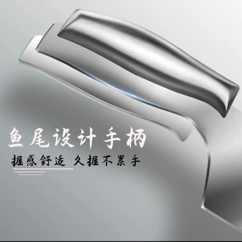 强力砍骨刀不锈钢斩骨刀具锋利免磨菜刀厨师刀利落剁骨锋利切