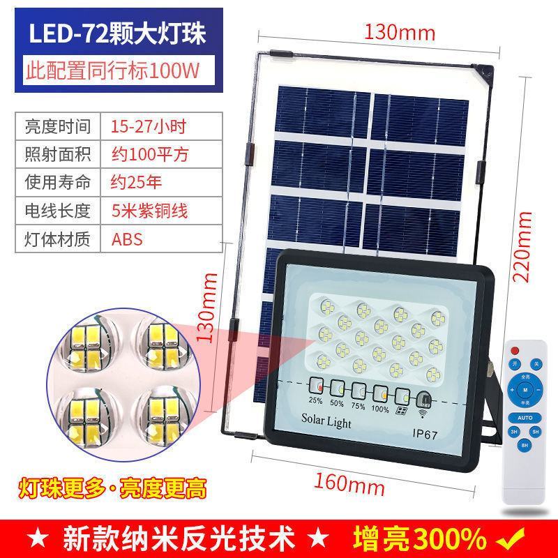 朗帝斯太阳能灯家用庭院灯户外农村大门口照明灯超亮天黑自