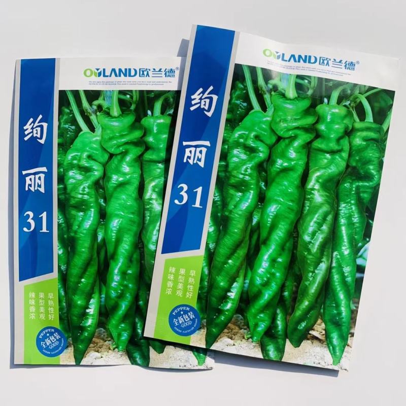 辣椒种子绚丽31螺丝椒种子大果型早熟性好辣味浓口感佳的辣