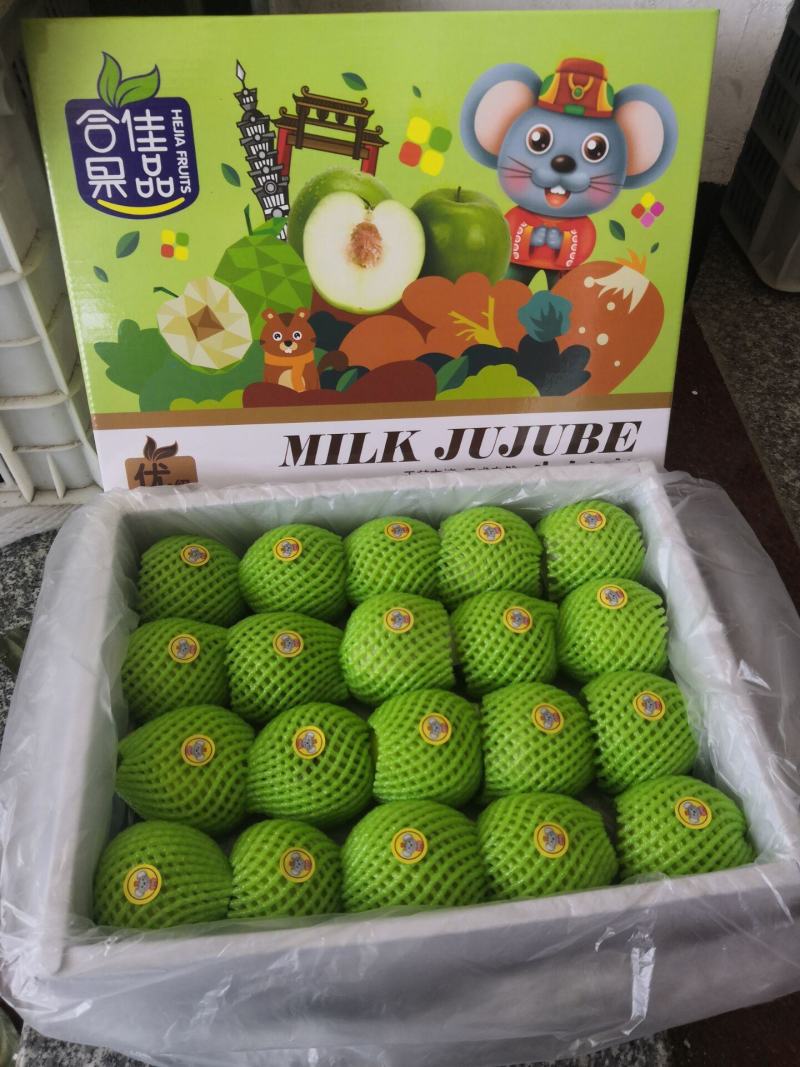 漳州牛奶枣贵妃枣精选大果脆甜多汁品质保证