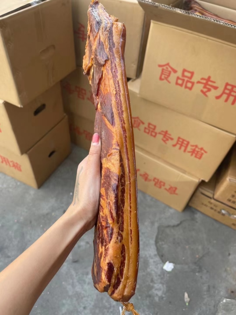 精品三线五花腊肉柴火五花腊肉跑江湖地摊展会模式