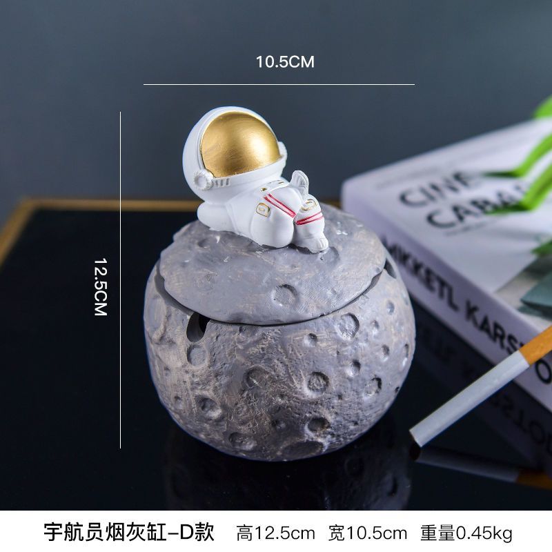 创意个性防飞灰烟灰缸网红客厅灭烟带盖高档新款大号家用防风