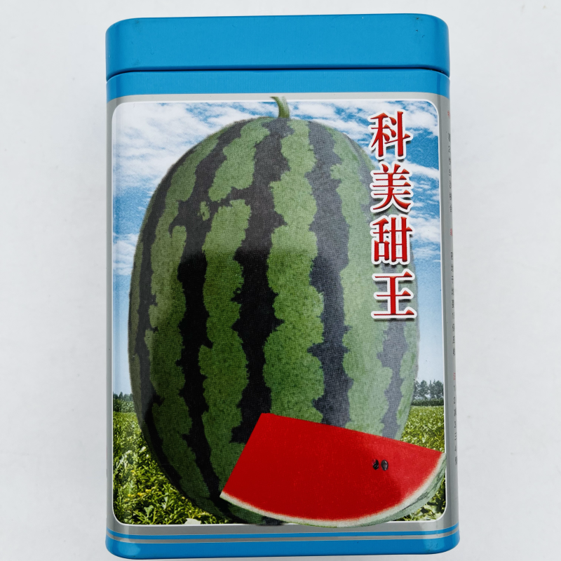 科美甜王西瓜种子大红瓤花皮高圆品种种子