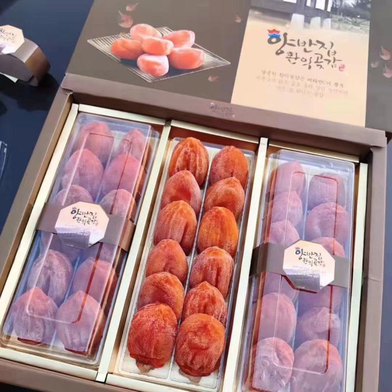 【流心柿饼】山东吊霜柿饼红饼当年新饼大量上市开售价格优势