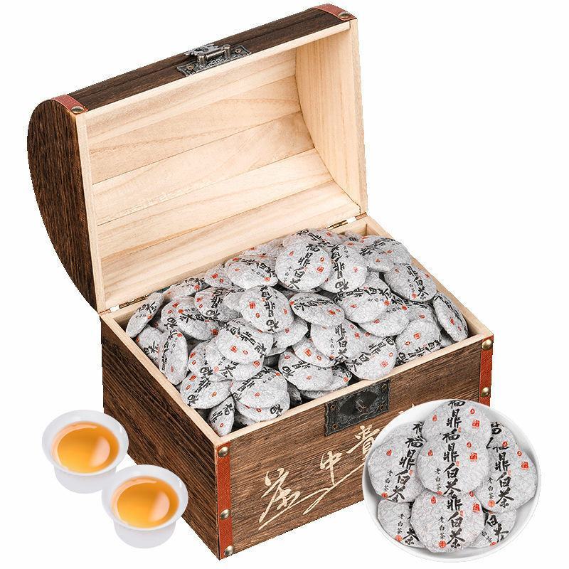 福鼎白茶小茶饼2016年白牡丹王白茶小饼茶饼干茶