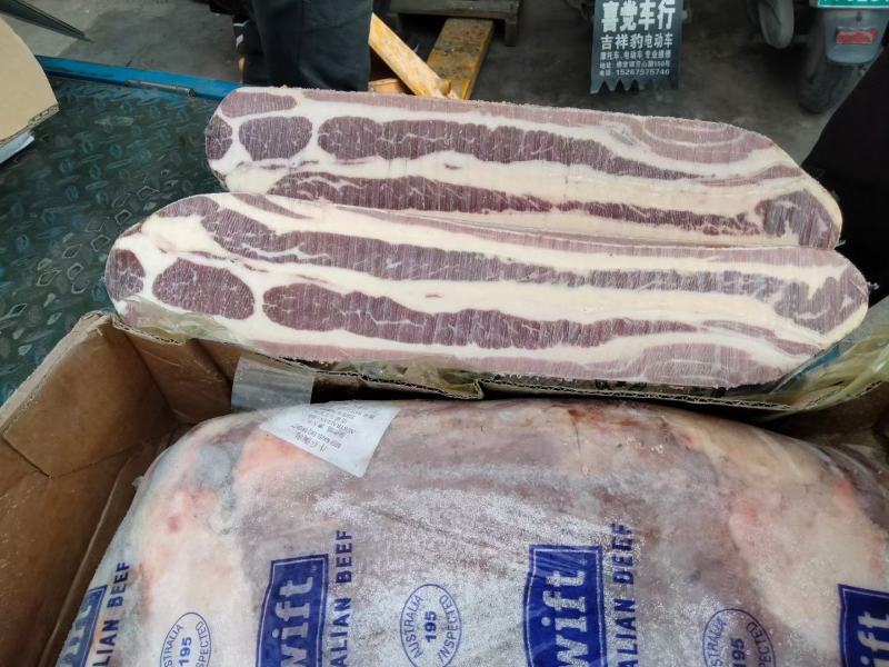 双层后胸，原切牛肉，谷饲胸肉，刨片火锅烤肉