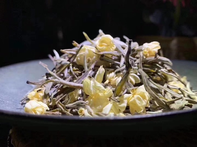 广西横州市茉莉花茶金针王飘雪浓香型花茶六窨茉莉花茶