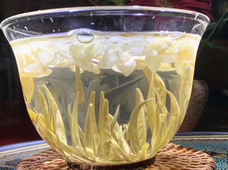 广西横州市茉莉花茶金针王飘雪浓香型花茶六窨茉莉花茶