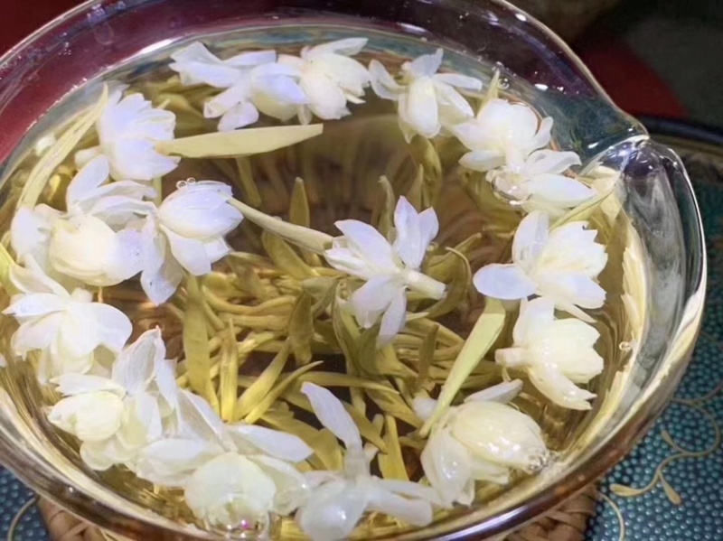 广西横州市茉莉花茶金针王飘雪浓香型花茶六窨茉莉花茶