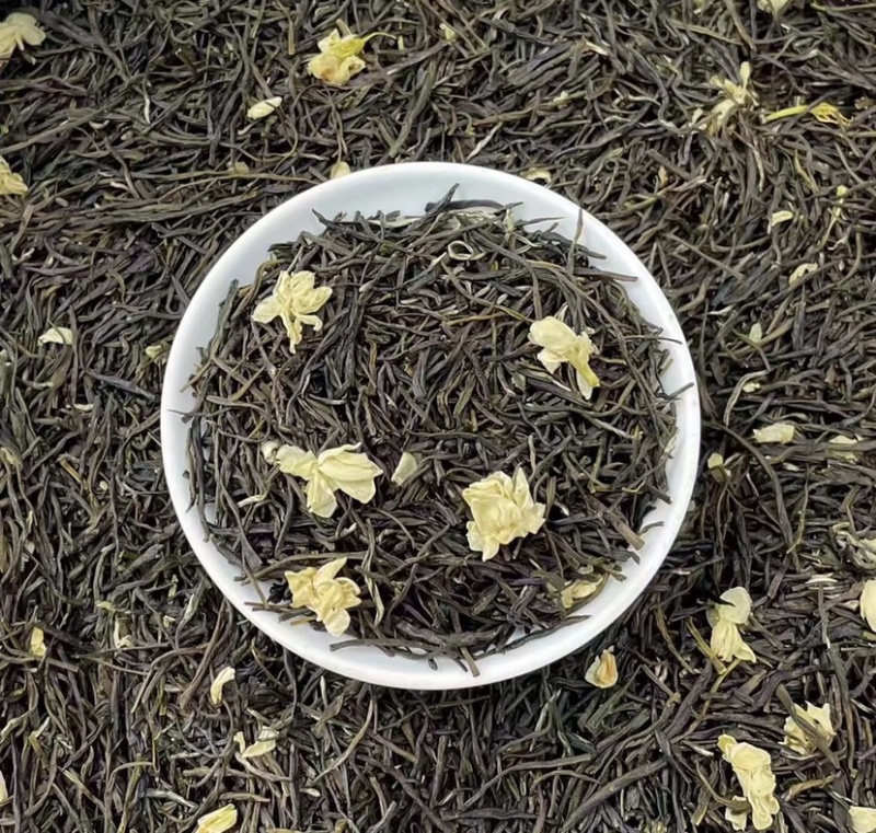 黑美人茉莉花茶广西横州中华茉莉花园浓香型花茶