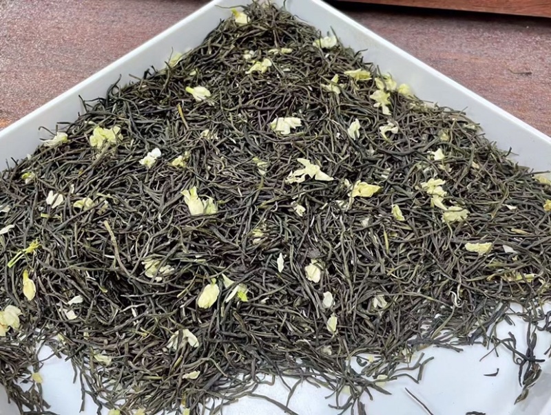 黑美人茉莉花茶广西横州中华茉莉花园浓香型花茶