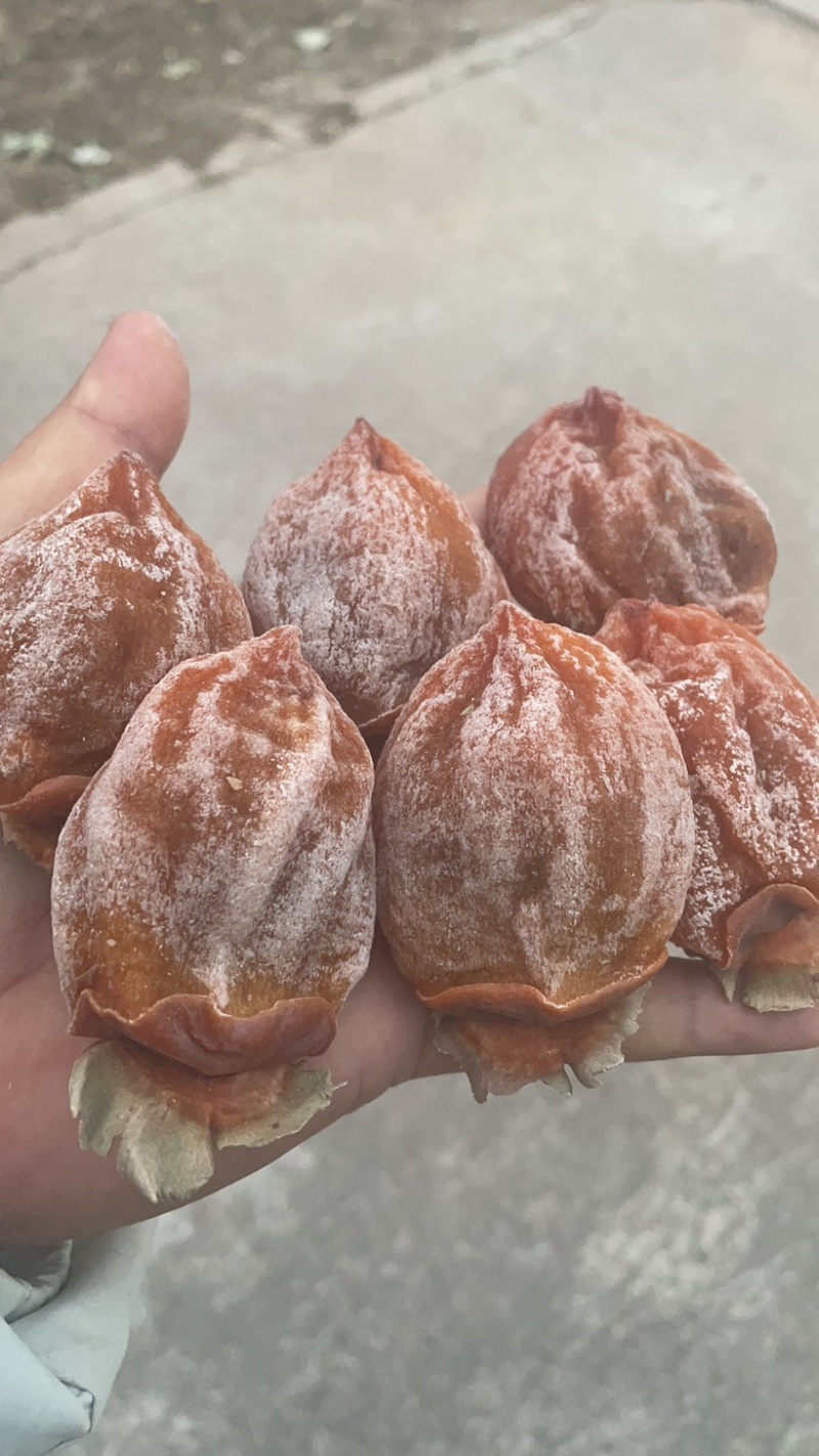 陕西富平吊柿饼霜饼自然晾晒软糯香甜一件代发