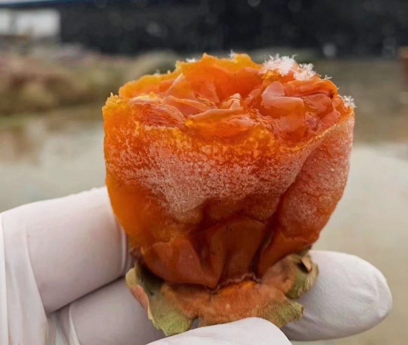 陕西富平吊柿饼霜饼自然晾晒软糯香甜一件代发