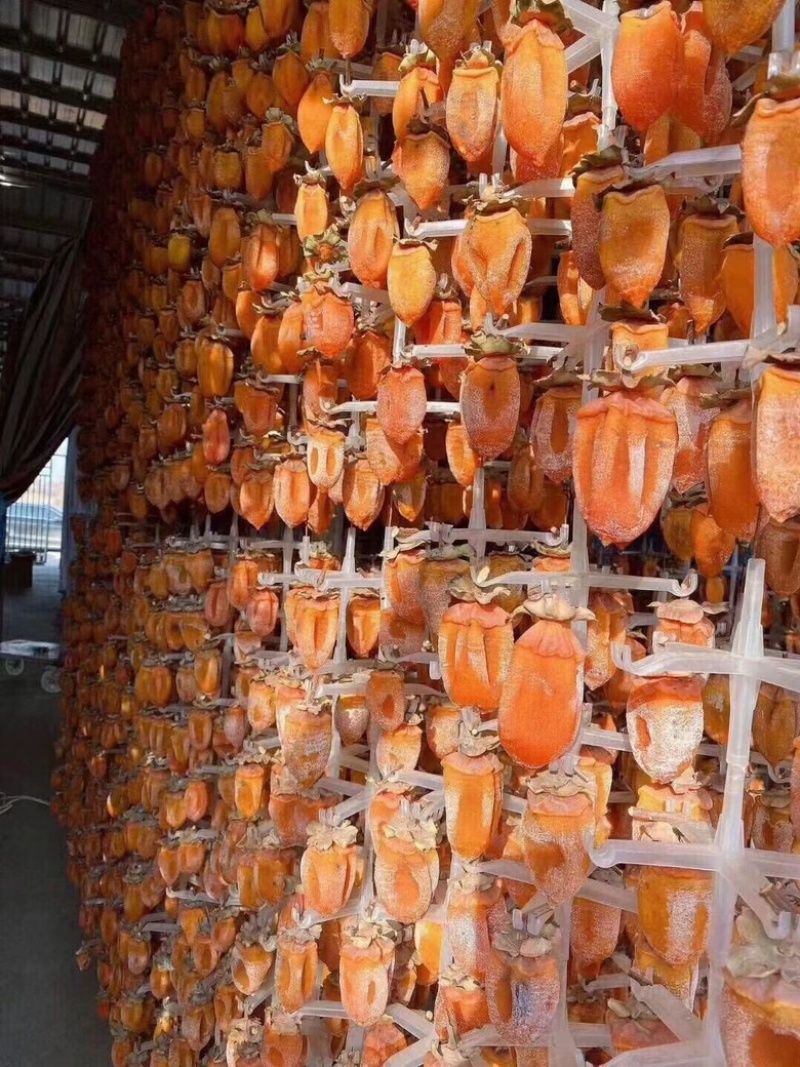 陕西富平吊柿饼霜饼自然晾晒软糯香甜一件代发