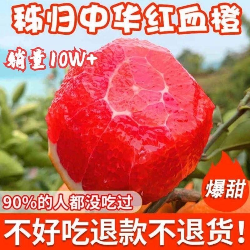 中华红血橙，秭归中华红血橙精选大果皮薄肉多交通便利