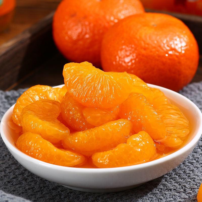 冰糖橘子黄桃罐头新鲜水果混合即食糖水桃子桔片爽一整箱批发