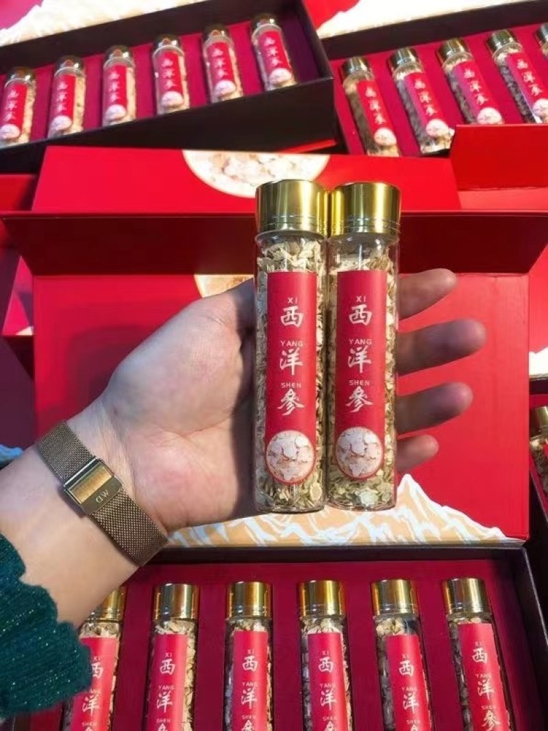 西洋参片小参片礼盒一套6瓶120克装