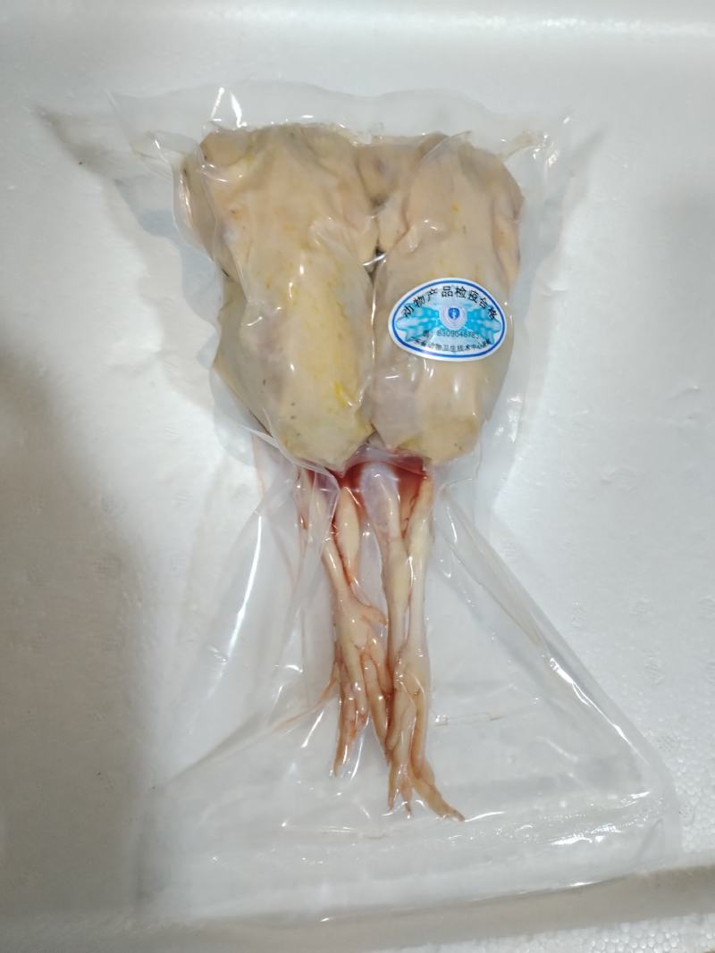 真空包装新鲜现杀鹧鸪呱呱鸡白条液氮速冻，冻品