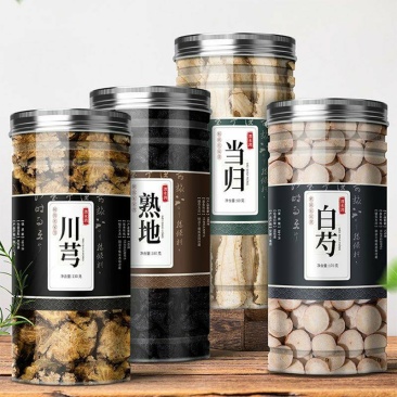 四物汤原料独立包装当归川芎白芍熟地黄红枣片桃红四物汤加炒
