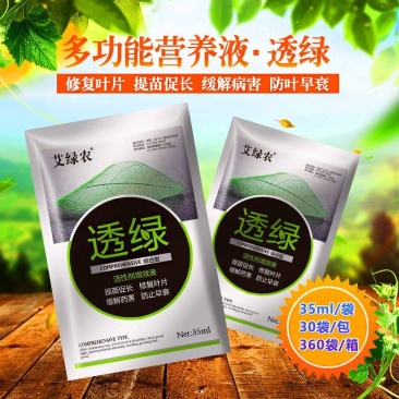 透绿黄叶干尖一喷绿防病毒缓解黄叶干边缓解药害修复叶片防衰