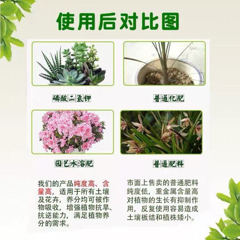 晶泰磷酸二氢钾批发花卉果蔬通用肥钾肥追肥水溶肥50斤装包